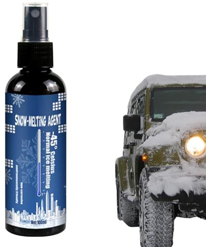 Hutnncg Spray Anti-Glace, Spray Anti-Glace pour fenêtre | Solution de dégivrage pour réfrigérateur Domestique | Spray Anti-Glace Multifonction pour rétroviseurs, poignées de Porte, congélateurs,