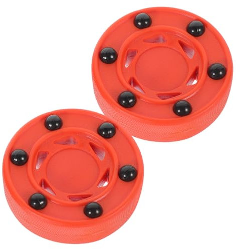 Happyyami 2stücke Streethockey-Puck Für Inlinehockey Professioneller Trainingspuck Aus Hochfestem Geeignet Für Indoor Und Outdoor-Spiele Glatten Oberflächen