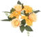 MAGICLULU Realistic Artificial Rose Wreath Candle Flower Wreath Faux Floral Wreath Wedding Decor Yellow 1 Unit