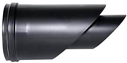 Tuyau de cheminée coaxial Borne horizontale noire D. 80/125 CE en acier 316 pour poêle à granulés Made in Italy UNI 1856/2