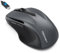 TECKNET Bluetooth Mouse Jiggler, Rechargeable Wireless Mouse (BT 5.0/3.0+2.4G) with Build-in Jiggler Mover Keeps Computer Awake, 4800 DPI Silent Ergonomic 6 Buttons Mouse for Laptop, Gray