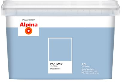 Alpina PANTONE Placid Blue – Wandfarbe im PANTONE-Farbton – 2,5 Liter