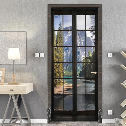 Adesivi per Porte Interne 83 x 210 cm Scenario naturale davanti alla porta Carta Parati Porta Poster per Porta Rimovibile Autoadesivo Vinile Impermeabile Adesivi Porta Bagno Cucina Ufficio