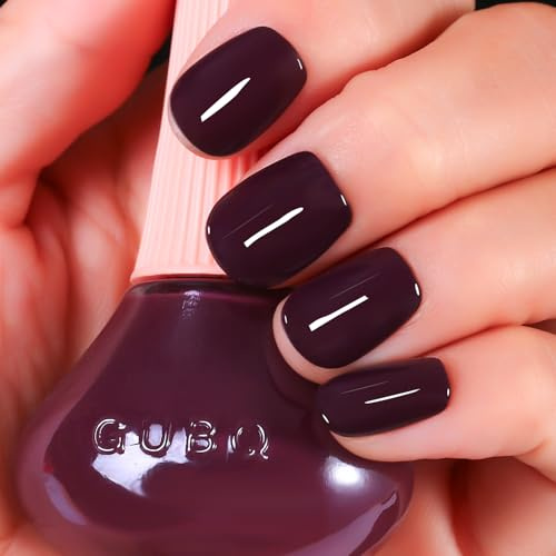 Grapes Purple Nail Polish Nail Art Home Salon Long-lasting Finger Nail Art Varnish (Grapes Purple -52, 12 ML)