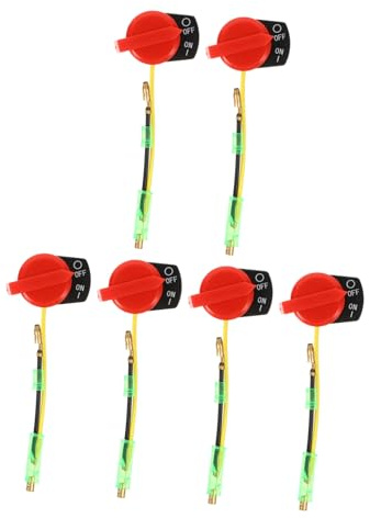 BESPORTBLE 6stücke Motor Aus-schalter Für Benzinmotoren Rasenmäher Traktor Und Wasserpumpe Kompatibel Zuverlässiger Stop-schalter Ersatzteil Für Garten Motorgeräte