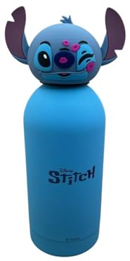 Seven Borraccia termica LILO & STITCH per bambini, 350 ml, Acciaio inox bpa free, Copritappo sagomato, Mantenimento temperatura: caldo 12h/freddo 24h, Prodotto ufficiale, Idea regalo