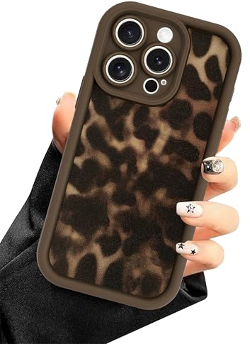 Aitipy Tortoise Shell Phone Case for iPhone 11 Pro, Brown Cheetah | Cute Leopard Aesthetic Design, Soft Silicone, Slim Fit Protection Shockproof Protective Cover for Women Girls