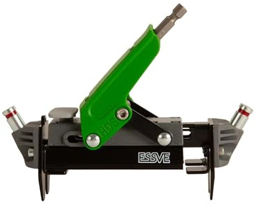 ESSVE HDS PRO Outil de montage et d'espacement pour lames de terrasse de 105 à 155 mm – Fixation cachée, joints précis, avec embouts TX15 inclus