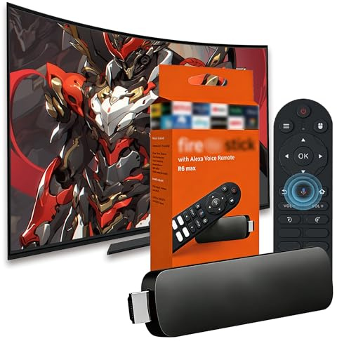 R6max Android 16 TV Stick Android Stick,2GB+16GB IK316 Quad Core,Android TV Box with Remote Control,2.4G+5G Dual WiFi and Bluetooth,Smart TV Sticks for Living Room,Bedroom(Black)