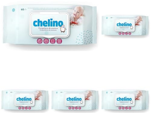 Chelino Toallita Infantil - 60 Toallitas (Paquete de 5)
