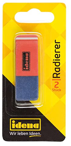 Idena 522023 - Radierer für Bleistift und Tinte, 2 Stück
