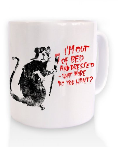 Raus Aus Dem Bett Ratte Tasse (Standardgröße)