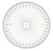 MINERVA Vollkreis Winkelmesser, Gon 400, 15 cm, transparent