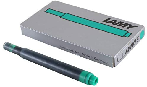 Lamy Unisex T 10 Giant Foundation Pen Ink Cartridge 5 Pack - Green