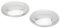 Dophee 2Pcs Crystal Clear Runde Cabochon Flat Back Glaskuppel Tile Schmuckherstellung 50mm