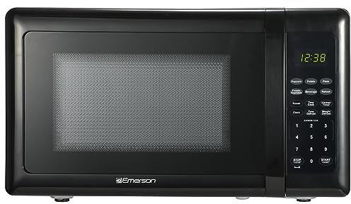 Emerson 0.7 CU. FT. 700 W, control táctil, horno microondas negro, MW7302B
