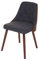 Mendler 2er-Set Esszimmerstuhl HWC-A75, Besucherstuhl Küchenstuhl, Walnuss-Optik Bugholz - Textil grau