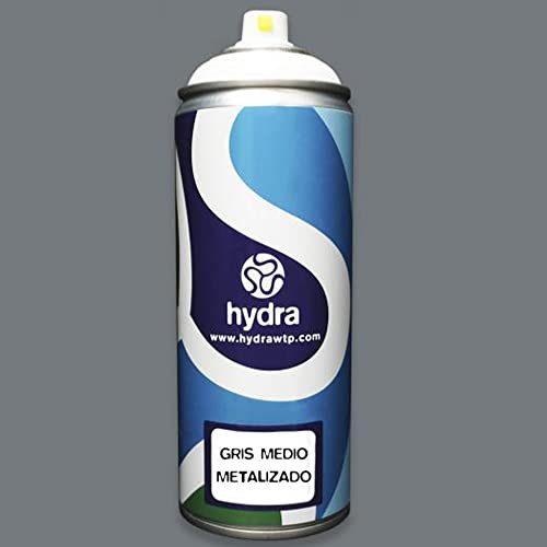Fondo Base Pintura GRIS METALIZADO MEDIO Hidroimpresion Hydrographic AERSOSOL Water Transfer Printing HIDROGRAFIA - Hydra - 400 ml