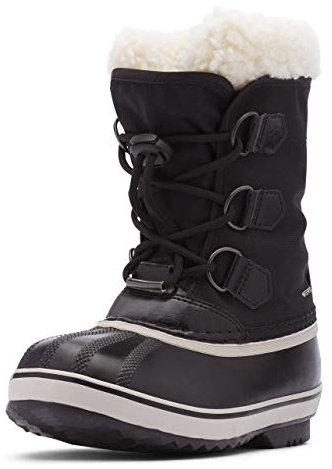 Sorel Yoot Pac Nylon WP, Stivali da Neve Impermeabili Unisex - Bambini e ragazzi, Nero (Black 211), 29 EU