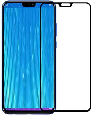compatibile per HUAWEI HONOR VIEW 10 LITE (6.5)/ HONOR 8X JSN-AL00; JSN-AL00a; JSN-TL00; JSN-L21 Pellicola TRASPARENTE vetro GLASS FULL temperato ANTIURTO DISPLAY 9H antigraffio (NERO)
