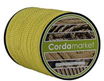 Cordamarket Seil, Dyneema, 4 mm, Unisex, für Erwachsene, Unisex-Erwachsene, CDMKDYA040025, gelb, 4mm a 25mts