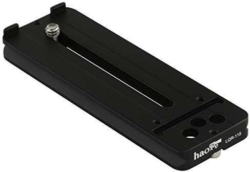 Haoge LQR-115 112mm Universal Lens Foot Quick Release Plate for Canon Nikon Olympus Fujifilm Tokina Tamron Sigma Pentax Sony Tele Telephoto Lens Compatible with Arca Swiss Tripod Ball Head Ballhead