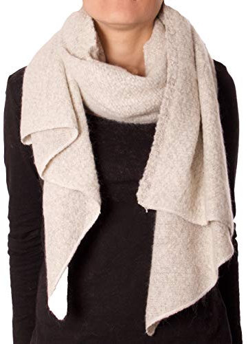 Fashion YOU WANT Damen XXL SCHAL kariert und mit Stern Motiv kuschelig warm Trend Stola XXL Tuch KARO HALSTUCH SCARF PONCHO CAPE WARM NEU WINTERSCHAL HERBSTSCHAL DECKENSCHAL WEICH (UNI beige)