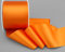finemark 25 m x 72 mm Satinband Sophie ORANGE (620) Satin Tischband Schleifenband ohne Draht breites weiches Band Tischdekoration Tisch Deko Geschenkband mit einseitigem Glanz