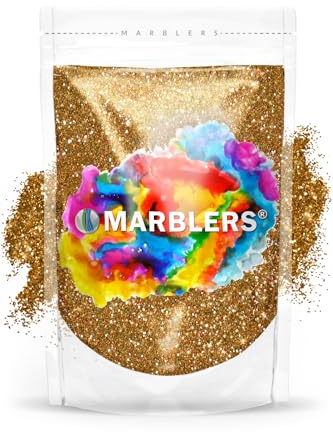 MARBLERS Twinkle Glitter [Dark Gold] 3oz (85g) | Fine | Non-Toxic, Vegan, Cruelty-Free | Face, Body, Eyeshadow, Hair, Festival, Party Makeup | Nail Art, Polish | Resin, Tumbler, Slime, Craft