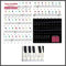 Soneth Adesivi Note STIKERS per Tasti Tastiera Piano Forte PIANOLA 37 44 49 54 61 76 88