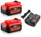 Bakipante 2Pack Replace 6.0Ah V20 Battery and Fast Charger for Craftsman CMCB104 Compatible with Craftsman 20V Max Battery CMCB202 CMCB204 CMCB206 CMCB201 CMCB100 CMCB124 Power Tool Drill Charger