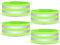 URAQT 4 PCS High Visibility Armbands, Double Reflective Wrist Strap, Running Safety Gear Reflective Wristbands Bike Ankle Bands Reflector Armband Hi Vis Arm Straps For Walking Cycling Running