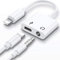 Tech Sense Lab 2 IN 1 Apple Headphone Adapter iPhone 14 Pro Dongle, AUX Audio 3.5 mm Jack Music Adapter iPhone Adapter Compatible 14/13/12/11/SE/XS Max/10/XR/X/XS/7/8 Plus Support All iOS Systems