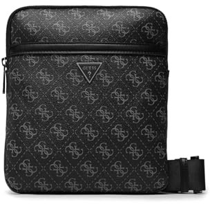 GUESS Vezzola Smart Crossbody Flat Bag Dark Black