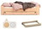 smartwood TILA 10 Kinderbett 80x180 mit Lattenrost und Schublade - Holz Kinderbett für Jungen & Mädchen - Montessori Bett mit Lattenrost 180x80 cm - Naturalholz
