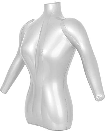 ZYWUOY Aufblasbare Schaufensterpuppen, PVC, für Damen, Halbkörper, aufblasbare Schaufensterpuppe, Hemd, T-Shirt, Display, Torso-Modell
