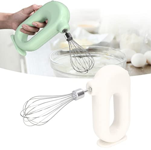 Batteur à Main électrique, Mélangeurs USB Batteurs à Main Fouet électrique Rechargeable Batteur à Main sans Fil Réglage de 4 Niveaux Batteur à Oeufs électrique Mousseur à Lait (Blanc)