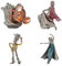 Hallmark Keepsake Christmas Ornaments 2023, Disney 100 Years of Wonder Pixar and Princesses, Set of 4, Gifts for Disney Fans
