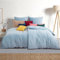 Soifox Winter Flanell bettwäsche 135 x 200 4teilig - Hellblau Flauschige und warme Cashmere Touch Bettbezug 2er Set + Kissenbezug 2er Set 80x80 cm mit Reißverschluss