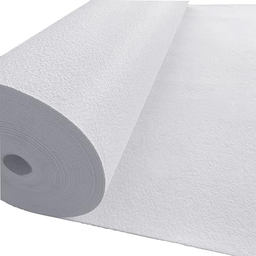 Tapis blanc pour couloir de mariage, couloir de fête, épaisseur 2 mm, rouleau de tapis de piste antidérapant en polyester pour mariages, Noël, Thanksgiving, accessoires d'extérieur, découpable ( Size