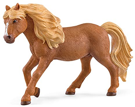 Schleich Horse Club | Islandpony Hengst 13943 | ab 5 Jahren | 4 x 13 x 9 cm | detailgetreues Pferd | tolles Geschenk für Mädchen und Jungen | Pferde Spielfigur