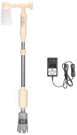 PJDDP Limpiador de Grava eléctrico Multifuncional para peceras, Cambiador de Agua para peceras, Aspirador, Filtro de Agua, Lavadora de Arena, Sifón