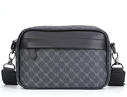 Starnearby Borsa a Tracolla Uomo in Pelle PU, Crossbody Bag, Borsa Tracolla Uomo Quadrata Piccola, Borsa Tracolla da Lavoro Uomo per Viaggi d'Affari e Lavoro, Quotidiano