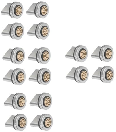 HOMSFOU 16 Pièces Tête magnétique du câble de Charge Cable Charge USB c Cable aimanté Chargeur magnétique téléphone Portable Adaptateur Connecteur Accessoires Faire Tourner Métal