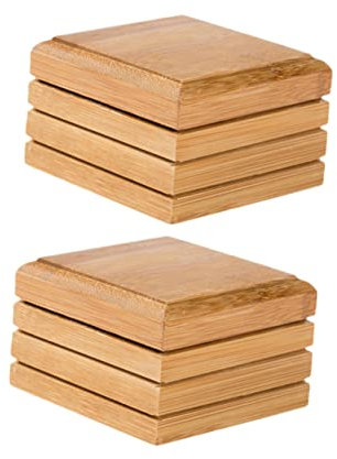 Amosfun 2 Piezas Caja de jabón bambú Plato Porta Esponja jabonera de Viaje Bar Fregadero Lavabo Bandeja de Madera jabonera de baño Bandeja de jabón Antideslizante Soporte de Esponja Viajar