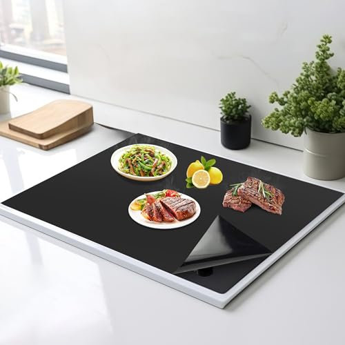 WENLISELL 61x52cm Hob Covers for Induction Hob, Induction Hob Protector Mat, Large Cooktop Scratch Protector for Induction Stove