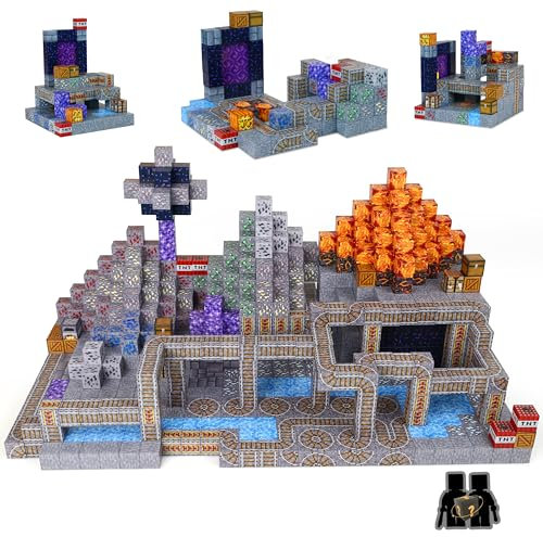 Welmay Magnetische Bausteine, 100PCS Magnetbausteine für Kinder, Montessori Magnetische Spielzeug ab Jungen und Mädchen 3 4 5 6+ Jahren, Kreative Magnetic Building Blocks, 2.3CM