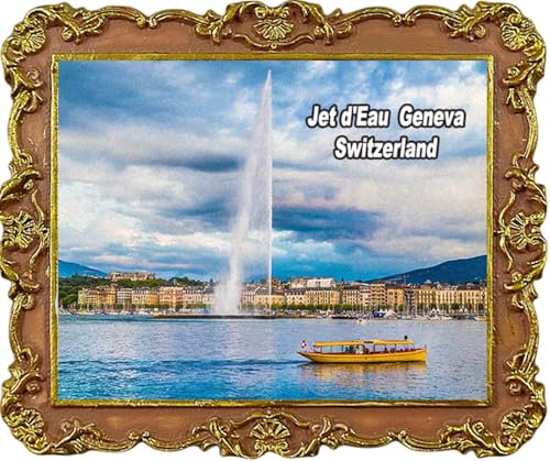 Jet d'Eau Geneva Fridge Magnets Tourist Souvenir Refrigerator Decoration Magnet