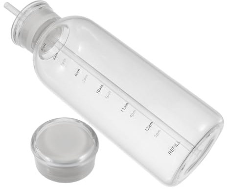 BESPORTBLE 1ensemble Bouteille Eau Portable Haute Capacité Conçue pour Sport Activités Extérieures avec Échelle De Mesure Et Couvercle Pratique Randonnées