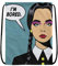 EZB Pop-Art-Rucksack mit Kordelzug, 36 x 30 cm, Midi-Größe, vielseitig verwendbar: Sport-Kits, Fitnessstudio, Mittagessen, Urlaub, Strand, Pumptasche, Wednesday I'm Bored Bag, Schwarz , 36x30cm